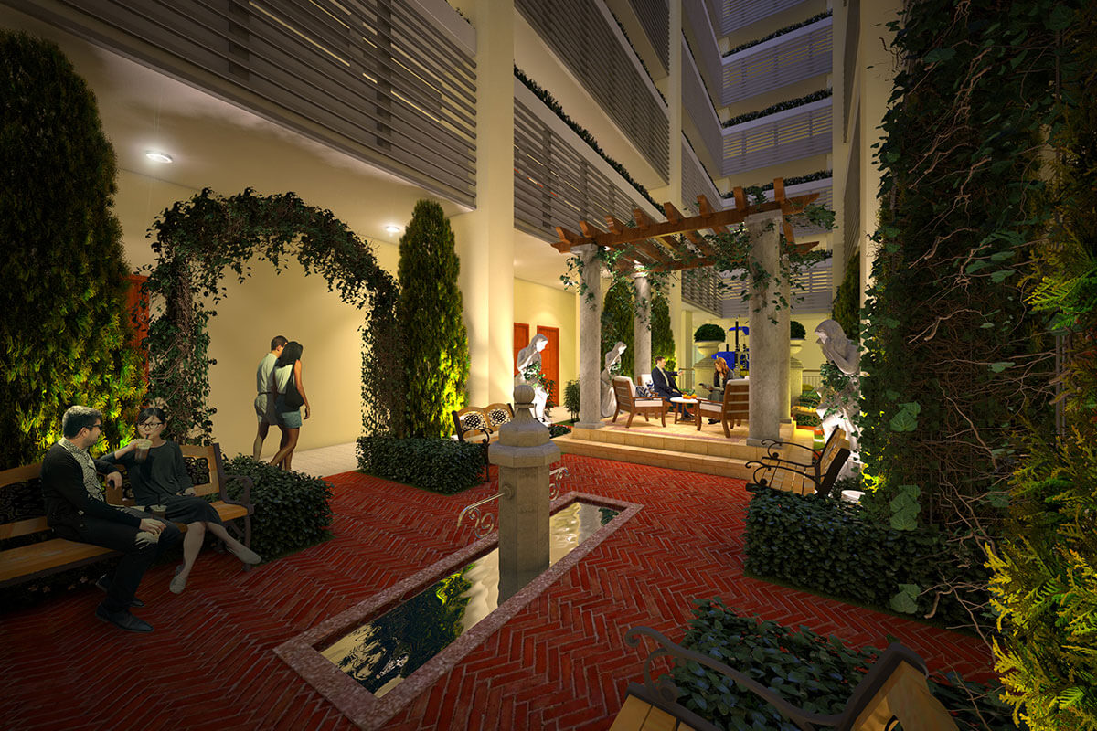 Landscaped Atrium